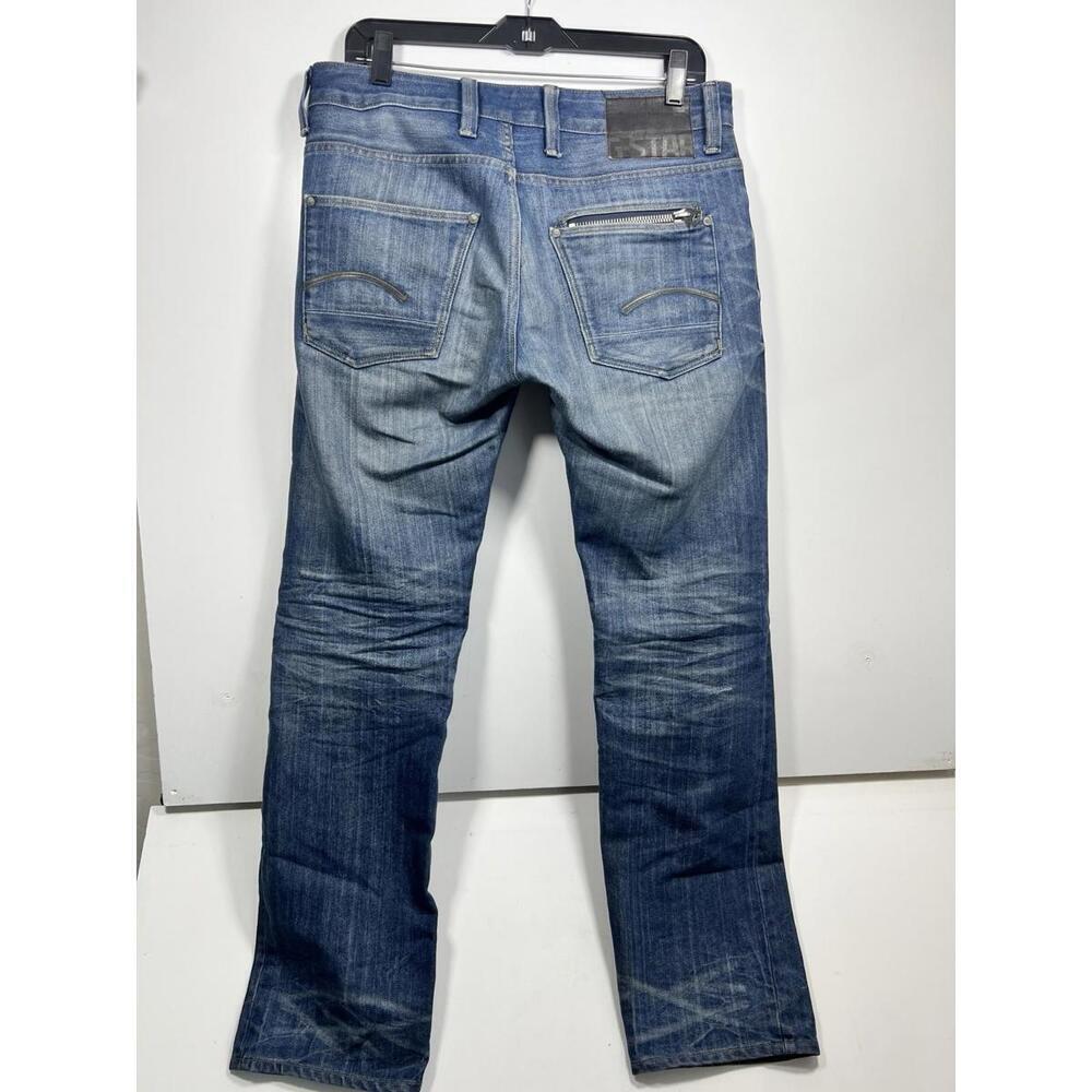 G-Star Raw Jeans Attacc Slim Straight Button Fly 31x32 Pants Blue Denim - Picture 7 of 9